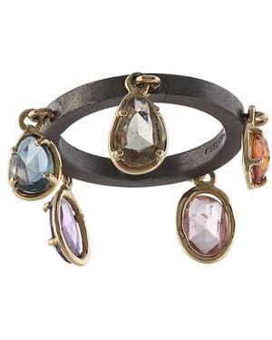 DALILA BARKACHE Bague En 18Ct Et Argent Sterling Ornée De Saphir - Blanc