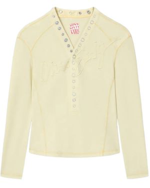 Miss Sixty V-Neck Top - Natural