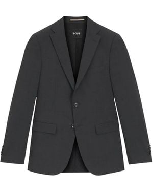 BOSS Slim-Fit Melange Jacket - Black