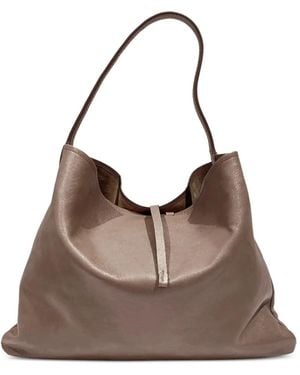 Bonastre 10 Rue Du Perche Leather Tote Bag - Brown