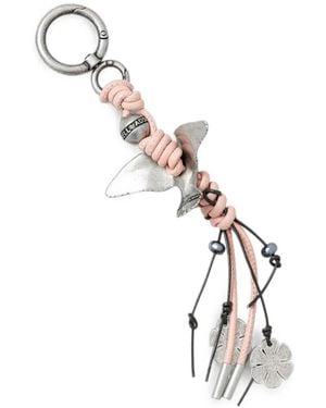 ANDERSSON BELL Lucky Bird Flower-Detail Keyring - Metallic