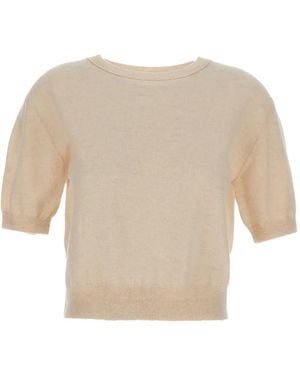 Lisa Yang Ribbed Short-Sleeve T-Shirt - White
