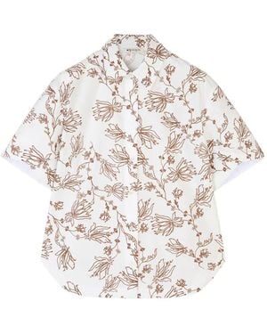 Ports 1961 Floral Shirt - White
