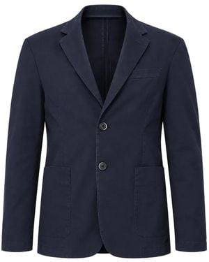 Barena Notched-Lapel Single-Breasted Blazer - Blue