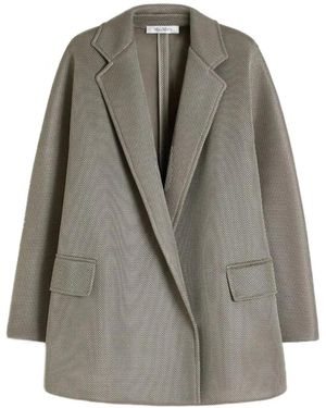 Max Mara Belted Mesh Coat - Grey