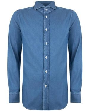 Moorer Long-Sleeve Shirt - Blue
