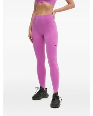 PUMA Logo-Print Leggings - Pink