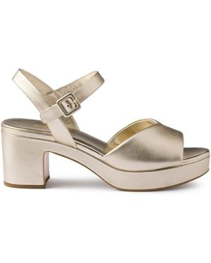 Prada Sandalias con plataforma de 65 mm - Metálico