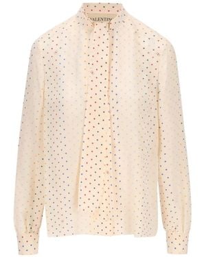 Valentino Garavani Blouse À Motif D'Étoiles - White
