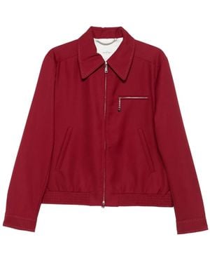 Second/Layer Jacke mit Reißverschluss - Rot