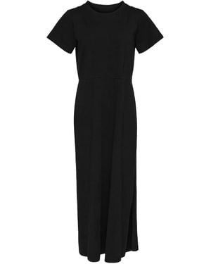 MM6 by Maison Martin Margiela Short-Sleeve Midi Dress - Black