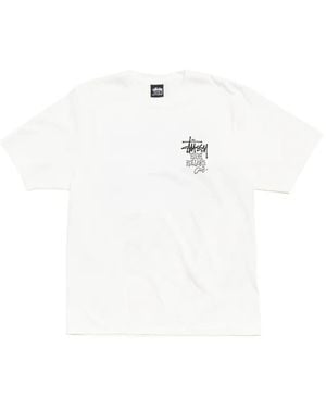 Stussy T-Shirt High Rollers Imprimé - White