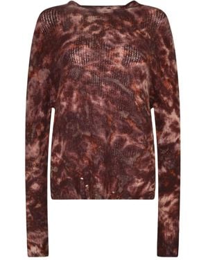 Avant Toi Tie-Dye Jumper - Brown
