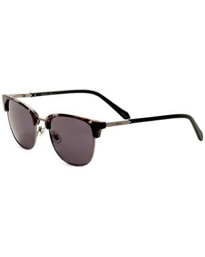 Fossil Tortoiseshell-Effect Browline Sunglasses - Metallic