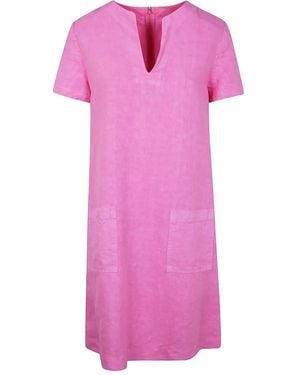 Aspesi Linnen Mini-Jurk - Roze