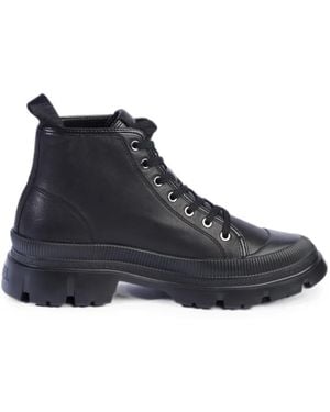 KARL LAGERFELD Trekka Maison Lace-Up Ankle Boots - Blue