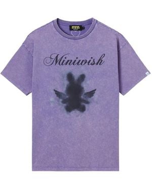 Mini Cream Short-Sleeve Crew-Neck T-Shirt - Purple