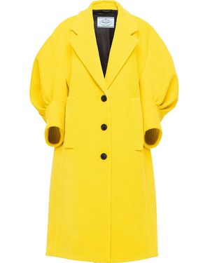 Prada Jas Met Pofmouwen - Geel