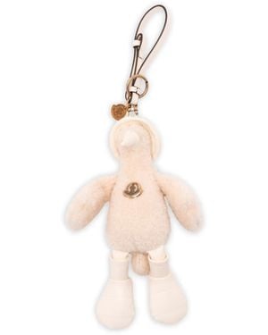 Moncler Monduck Textured Keyring - Pink