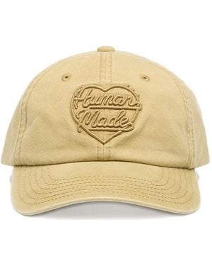 Human Made Heart-Detail Baseball Cap - Natural