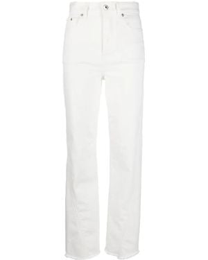 Lanvin Vaqueros rectos con diseño retorcido - Blanco