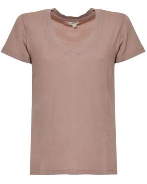 L'Agence Camiseta con cuello redondo - Rosa