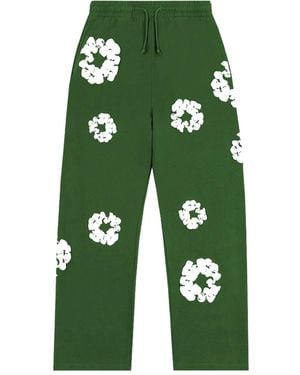 DENIM TEARS Wreath-Print Track Pants - Green