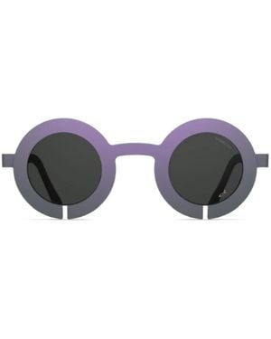 Blackfin Slot-R Round-Frame Sunglasses - Grey