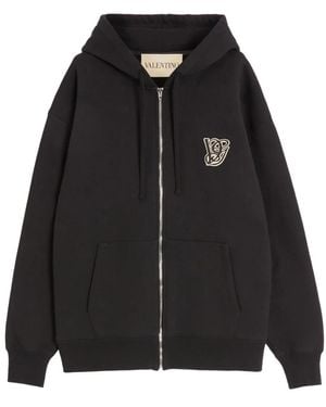 パーカー・フーディ VALENTINO Valentino Garavani hoodie VG patch Valentino Garavani Hoodie Vg Patch in Black for Men | Lyst