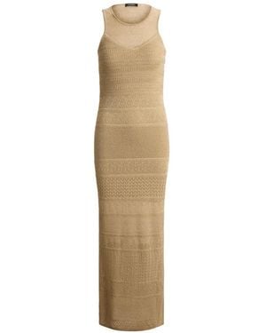 Ralph Lauren Robe Courte En Maille - Natural