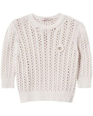 Twinset Gehaakte Trui - Wit