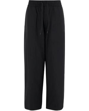 Autry Drawstring Wide-Leg Pants - Black