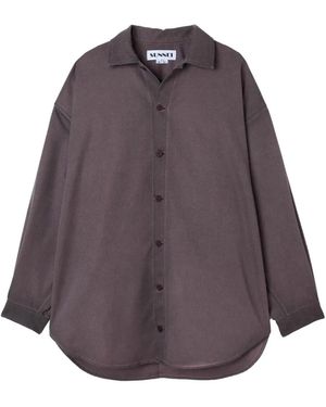 Sunnei Mega Wool Shirt - Purple