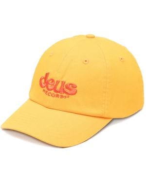 Deus Ex Machina Smile Dad Embroidered Cap - Yellow