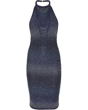 Philipp Plein Vestido corto con lentejuelas - Azul