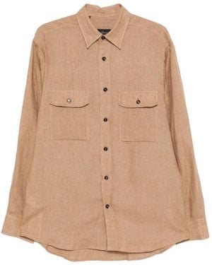 Brioni Chest-Pocket Shirt - Natural
