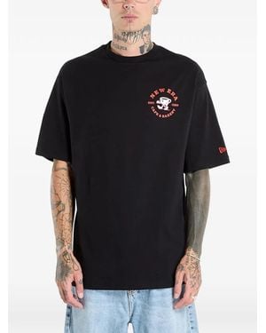 KTZ T-Shirt Met Print - Zwart