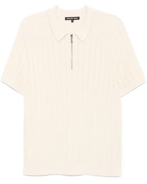 Michael Kors Gestricktes Poloshirt - Weiß