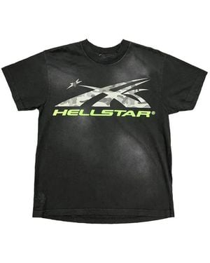 HELLSTAR T-Shirt Ample À Détail D'Imprimé - Black