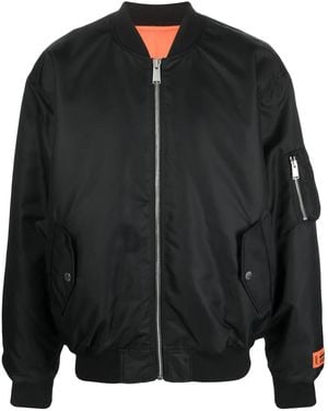 Heron Preston パドロック ボンバージャケット - ブラック