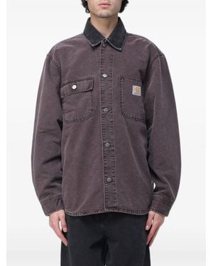 Carhartt Mitch Logo-Patch Overshirt - Gray