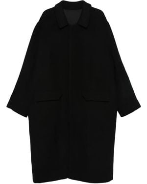 Rick Owens Single-Breasted Coat - Black