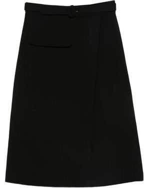 P.A.R.O.S.H. Belted Skirt - Black