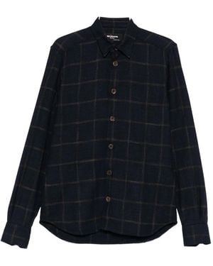 Kiton Checked Buttoned Shirt - ブルー