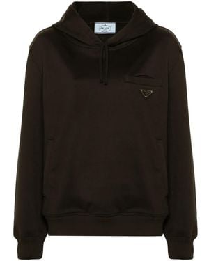 Prada ロゴ パーカー - ブラック