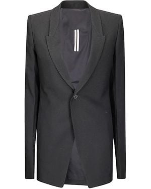 Rick Owens Single-Button Wool Blazer - Black