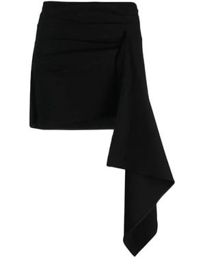 GAUGE81 Minifalda Rivera Asimétrica - Negro