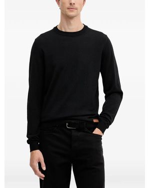 Trussardi Crew Neck Jumper - Black
