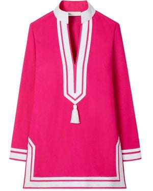 Tory Burch Cotton Beach Tunic - Pink