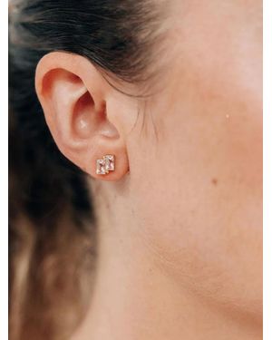 Anzie 14Kt Cléo Topaz Earrings - Metallic